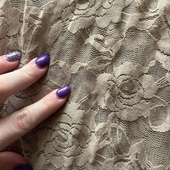 Color Story Womens Medium M Sleeveless Tank Top Cami Floral Stretch Mesh Y2K 90s - Picture 3 of 8